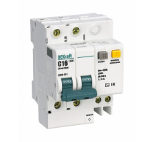 Выключатель автоматический дифференциального тока 2п C 16А 30мА тип AC 4.5кА ДИФ-101 4.5мод. DEKraft