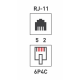 Rexant (03-0002) Розетка телефонная внешняя, 2 порта UTP, RJ-14 (6P4C), CAT 3