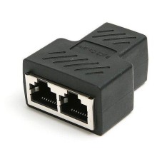 VCOM Разветвитель RJ-45 8P8C (F)<-->2 x 8P8C (F) ,FTP, ABS пластик, кат. 5eVCOM <CT252S>[4895182256415]