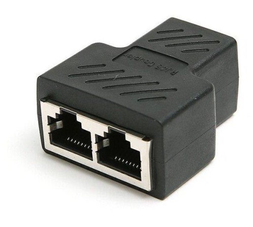 VCOM Разветвитель RJ-45 8P8C (F)<-->2 x 8P8C (F) ,FTP, ABS пластик, кат. 5eVCOM <CT252S>[4895182256415]