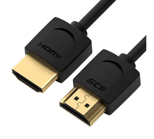 Greenconnect Кабель SLIM 0.2m HDMI 2.0, черный Slim, OD3.8mm, HDR 4:2:2, Ultra HD, 4K 60 fps 60Hz, 3D, AUDIO, 18.0 Гбит/с , 32/32 AWG, GCR-51593 Greenconnect HDMI (m) - HDMI (m) 0.2м (GCR-51593)