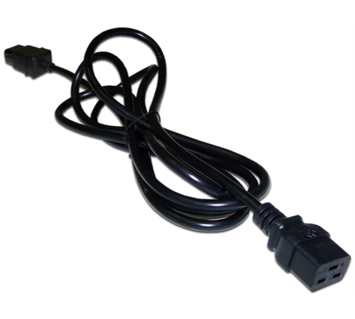 Шнур питания Lanmaster LAN-PP19/20-5.0-BK C19-C20 проводник.:3x1.5мм2 5м 250В 16А (упак.:1шт) черный