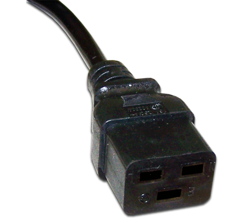 Шнур питания Lanmaster LAN-PP19/20-5.0-BK C19-C20 проводник.:3x1.5мм2 5м 250В 16А (упак.:1шт) черный