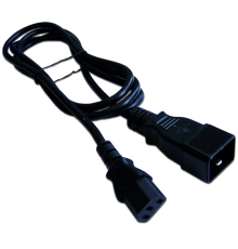 Кабель Lanmaster LAN-PP13/20-0.5-BK C13-C20 проводник.:3x0.75мм2 0.5м 220В (упак.:1шт) черный