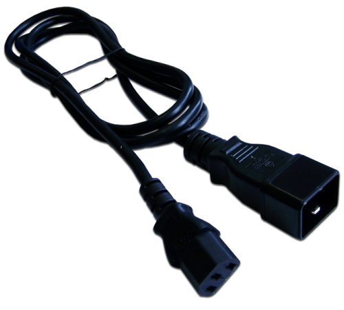 Кабель Lanmaster LAN-PP13/20-0.5-BK C13-C20 проводник.:3x0.75мм2 0.5м 220В (упак.:1шт) черный