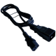 Кабель Lanmaster LAN-PP13/20-0.5-BK C13-C20 проводник.:3x0.75мм2 0.5м 220В (упак.:1шт) черный
