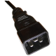Кабель Lanmaster LAN-PP13/20-0.5-BK C13-C20 проводник.:3x0.75мм2 0.5м 220В (упак.:1шт) черный