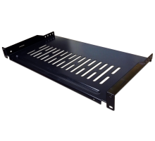 Полка стационарная Lanmaster TWT-CB-SFBF300-1U/18 1U нагр.:18кг. 19" 300мм черный (упак.:1шт)