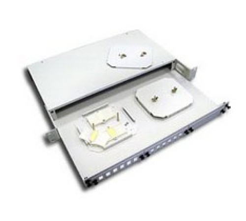 Полка оптическая Lanmaster LAN-FOB-RM-3H 19" выдвижная 1U порт.:18