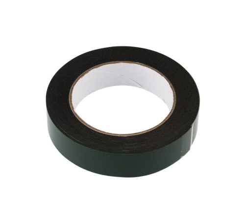 Двухсторонний скотч REXANT, зеленого цвета на черной основе, 25мм, 5метров [09-6125]