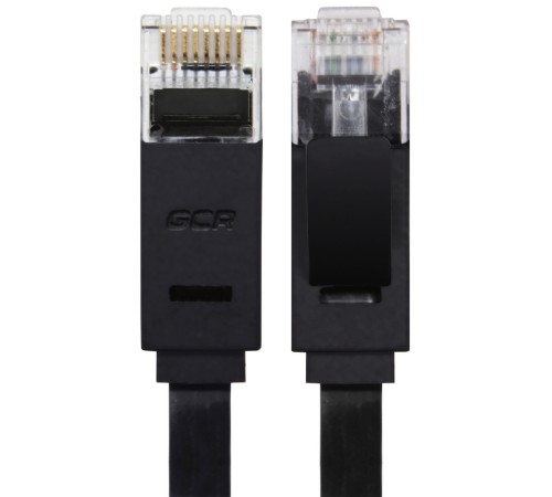 GCR Патч-корд 5.0m, кат.6, PROF, плоский,прямой, UTP, медь, черный, 30 AWG, ethernet high speed 10 Гбит/с, RJ45, T568B (GCR-LNC616-5.0m) GCR Патч-корд 5.0m, кат.6, PROF, плоский,прямой, UTP, медь, черный, 30 AWG, ethernet high speed 10 Гбит/с, RJ45, T568B (GCR-LNC616-5.0m)