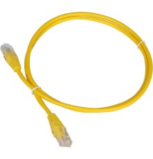 Патч-корд Lanmaster TWT-45-45-1.0-YL UTP вилка RJ-45-вилка RJ-45 кат.5е 1м желтый ПВХ (уп.:1шт)