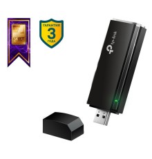 Сетевой адаптер WiFi TP-Link ARCHER T4U AC1300 USB 3.0 (ант.внутр.)