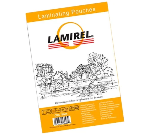 Пленка для ламинирования Fellowes 125мкм (100шт) глянцевая 105x75мм Lamirel (LA-78663) Пленка для ламинирования Fellowes 125мкм (100шт) глянцевая 105x75мм Lamirel (LA-78663)
