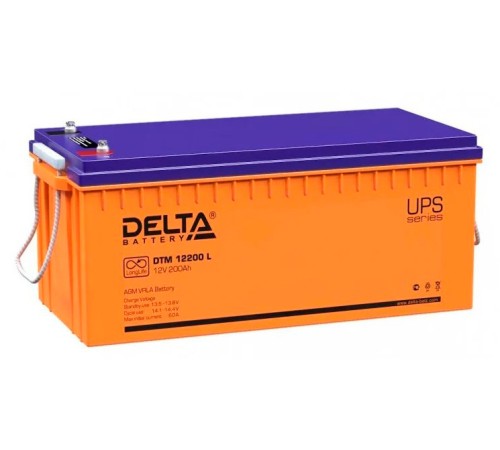 Батарея для ИБП Delta DTM 12200 L 12В 200Ач Батарея для ИБП Delta DTM 12200 L 12В 200Ач
