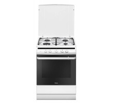 Плита Газовая Hansa FCGW61000 белый (металлическая крышка)