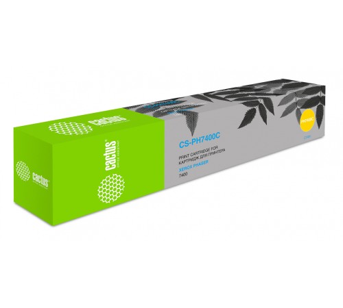 Картридж лазерный Cactus CS-PH7400C 106R01150 голубой (9000стр.) для Xerox Phaser 7400