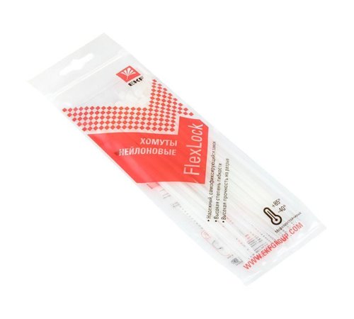 EKF plc-fl-ctsw-2.5x150 Хомут P6.6 стандартный (б), 2.5x150 (100шт) FlexLock PROxima