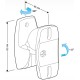 Кронштейн для акустических систем Holder LSS-6001 черный макс.5кг настенный поворот и наклон