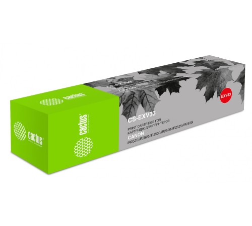 Картридж лазерный Cactus CS-EXV33 C-EXV33 черный (14600стр.) для Canon iR 2520/2525/2530/2525i/2530i