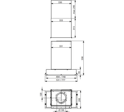Встраиваемая вытяжка FALMEC FALMEC CGIW50.E27P2#EUI490F Встраиваемая вытяжка FALMEC FALMEC CGIW50.E27P2#EUI490F