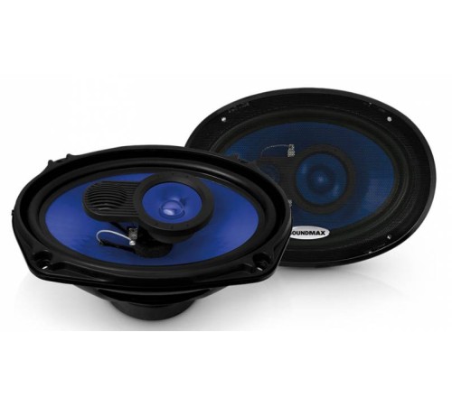 Колонки автомобильные Soundmax SM-CSE693 220Вт 92дБ 4Ом 15x23см (6x9дюйм) (ком.:2кол.) коаксиальные трехполосные