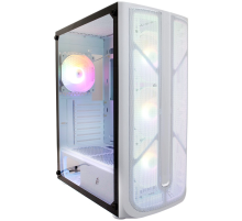 1STPLAYER FIREBASE X4 White / ATX, TG / 4x120mm LED fans inc. / X4-WH-4F1-W