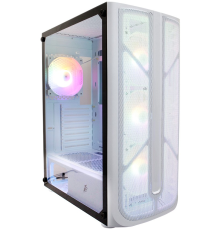 1STPLAYER FIREBASE X4 White / ATX, TG / 4x120mm LED fans inc. / X4-WH-4F1-W