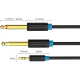 Кабель Vention аудио Jack 3,5 mm M/2Jack 6,5 mm M - 1 м Vention BACBF