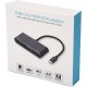 Переходник 0.1 m Type-C(m) => HDMI+VGA+USB Переходник Atcom Type-C M/HDMI+VGA+USB (AT2810)