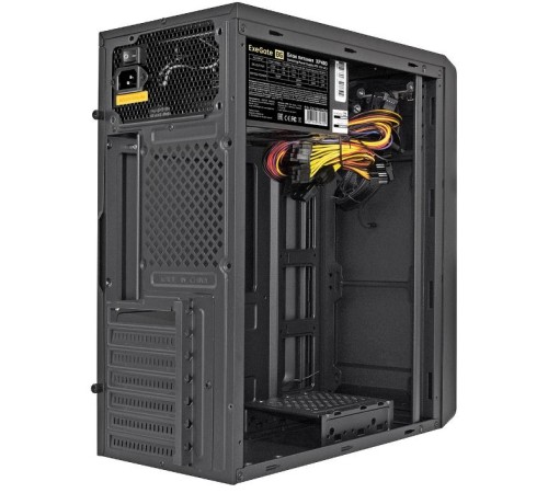Exegate EX283073RUS Корпус Miditower ExeGate XP-332 Black, ATX, <XP500, Black,120mm>, 2*USB, Audio