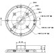 Переходной адаптер,применение для купольных камер,159 мм Х 35мм Dahua DH-PFA101