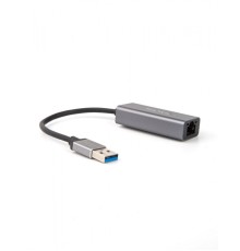 Кабель-переходник USB 3.0 (Am) --> LAN RJ-45 Ethernet 1000 Mbps, Aluminum Shell,Telecom <TU312M> VCOM TU312M