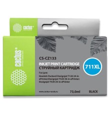Картридж струйный Cactus CS-CZ133 №711 черный (73мл) для HP DJ T120/T520