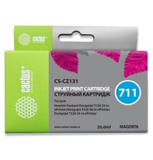 Картридж струйный Cactus CS-CZ131 №711 пурпурный (26мл) для HP DJ T120/T520