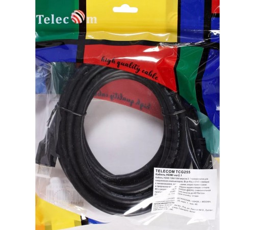 Кабель HDMI 19M/M,ver. 2.1, 8K@60 Hz 4.5m Telecom <TCG255-4.5M> VCOM Кабель Telecom HDMI (m)/HDMI (m) - 4.5 м (TCG255-4.5M) Кабель HDMI 19M/M,ver. 2.1, 8K@60 Hz 4.5m Telecom <TCG255-4.5M> VCOM Кабель Telecom HDMI (m)/HDMI (m) - 4.5 м (TCG255-4.5M)