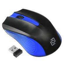 Мышь Оклик 485MW черный/синий оптическая (1200dpi) беспроводная USB (2but)