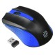 Мышь Оклик 485MW черный/синий оптическая (1200dpi) беспроводная USB (2but)