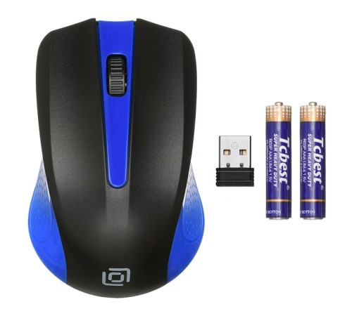 Мышь Оклик 485MW черный/синий оптическая (1200dpi) беспроводная USB (2but) Мышь Оклик 485MW черный/синий оптическая (1200dpi) беспроводная USB (2but)