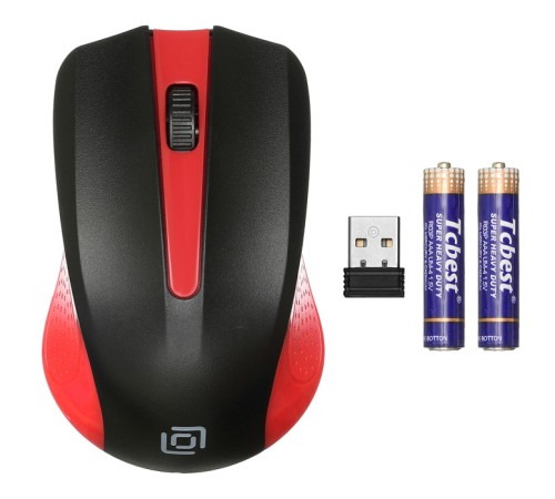 Мышь Оклик 485MW черный/красный оптическая (1200dpi) беспроводная USB (2but) Мышь Оклик 485MW черный/красный оптическая (1200dpi) беспроводная USB (2but)