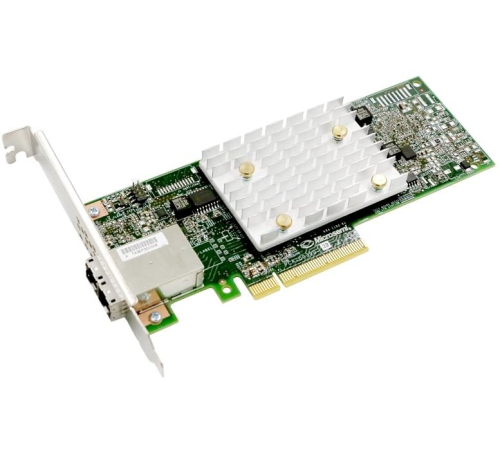 Контроллер Microsemi Adaptec HBA 1100-8e Single,8 external ports,PCIe Gen3,x8, ,,,FlexConfig