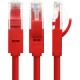 GCR Патч-корд 3.0m, кат.5e, прямой, UTP, красный, позолоченные контакты, 24 AWG, литой, ethernet high speed 1 Гбит/с, RJ45, T568B (GCR-LNC04-3.0m)