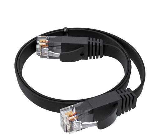 GCR Патч-корд PROF плоский прямой 20.0m, UTP медь кат.6, черный, 30 AWG, ethernet high speed 10 Гбит/с, RJ45, T568B, GCR-52865 Greenconnect RJ45(m) - RJ45(m) Cat. 7 U/UTP PVC 20м (GCR-52865) GCR Патч-корд PROF плоский прямой 20.0m, UTP медь кат.6, черный, 30 AWG, ethernet high speed 10 Гбит/с, RJ45, T568B, GCR-52865 Greenconnect RJ45(m) - RJ45(m) Cat. 7 U/UTP PVC 20м (GCR-52865)