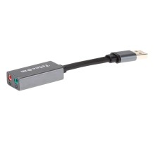 Переходник USB2.0-->audio Telecom 0.1m (TA313U) VCOM Адаптер Telecom USB 2.0 Type C M/2 x Jack 3.5 mm F (TA313U)