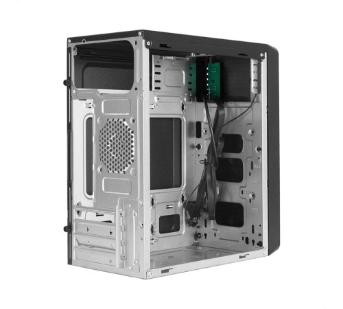 Exegate EX296165RUS Корпус Minitower ExeGate mEVO-7805 (mATX, без БП, 2*USB+1*USB3.0, аудио, черный, с 2*RGB подсветкой)