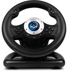Руль SVEN GC-W500 (педали, вибро, скоба, лепестки, D-pad, 10 кл, резин. вставки, PC/Xinput) SVEN GC-W500 (SV-017989)