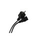 Кабель компьютер - розетка 220V EU (прямой)<VDE> 3GX0,75mm2, 1,8m, медь, Telecom <TE021-CU0.75-1.8> VCOM TE021-CU0.75-1.8M