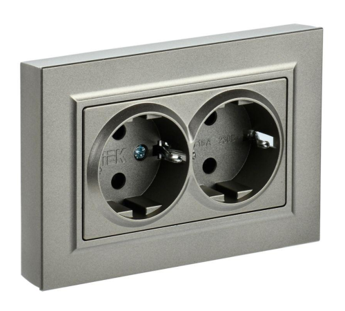 IEK BR-R24-16-K37-F BRITE Роз. 2-я с з/к/ш 16А в сб. РСш12-3-БрШ шамп. IEK BR-R24-16-K37-F BRITE Роз. 2-я с з/к/ш 16А в сб. РСш12-3-БрШ шамп.