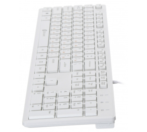Клавиатура Oklick 500M белый USB slim Multimedia  [1061586]