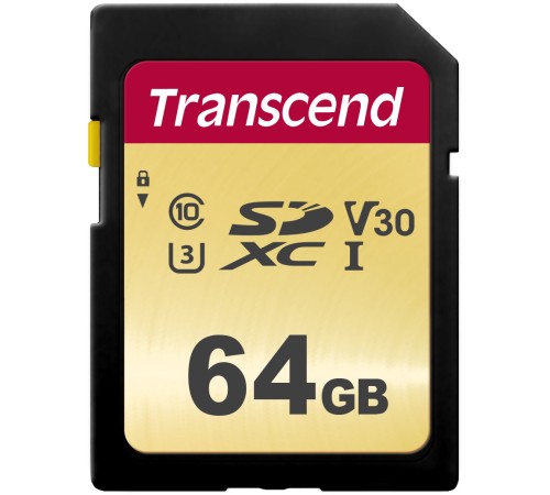 Карта памяти Transcend SDXC 500S (TS64GSDC500S) Карта памяти Transcend SDXC 500S (TS64GSDC500S)